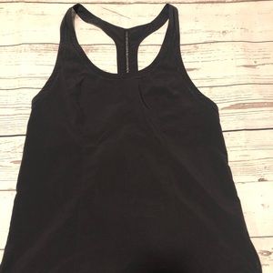 Lululemon Black Racerback Tank Top in Black